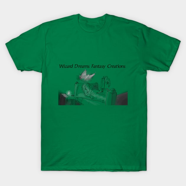 WDFC Wizard Sleeping Banner T-Shirt by WizardDreamsFantasyCreations